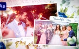 Videohive Floral Wedding Photo Slideshow