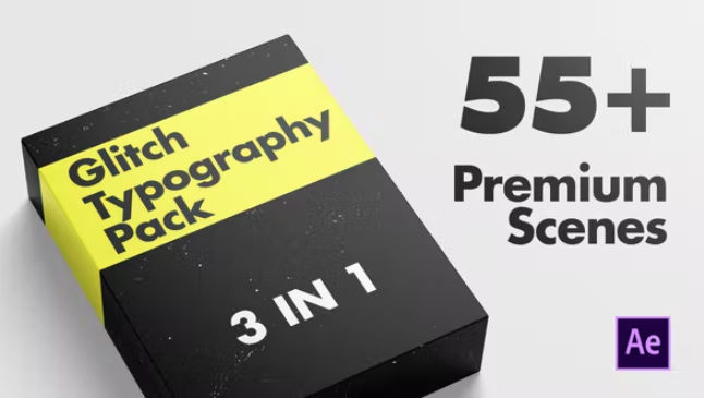 Videohive Glitch Typography Pack