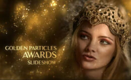 Videohive Golden Particles Awards Slideshow