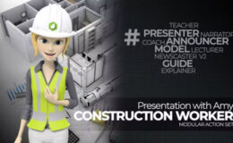 Videohive Presentation With Amy Construction Worker