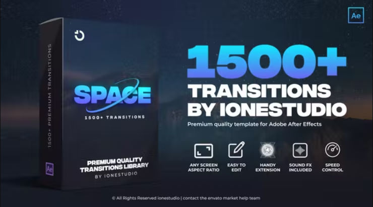 Videohive 1500+ Transitions for After Effects