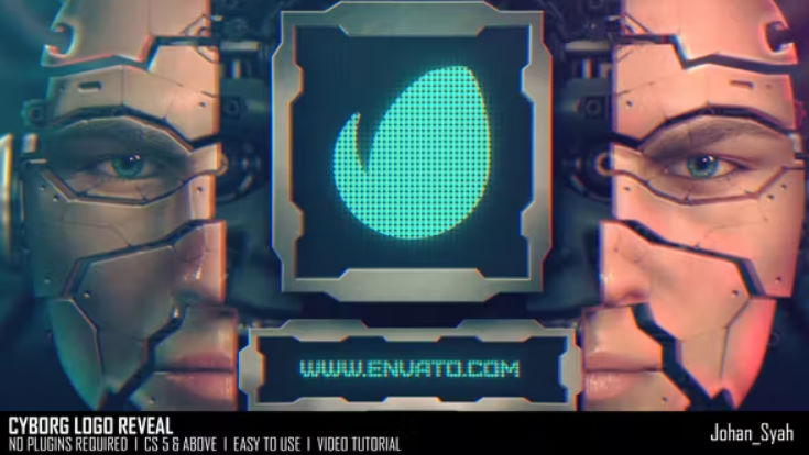 Videohive Cyborg Logo Reveal