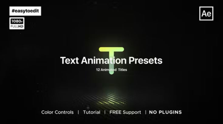 Videohive Essential Text Animation Presets   INTRO HD