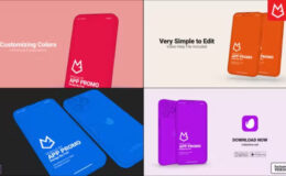Videohive Flat App Promo | 3D Mockup Kit