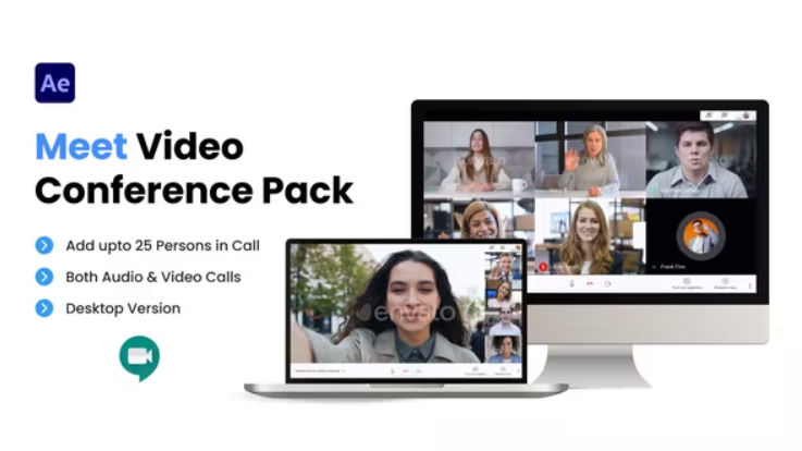 Videohive Meet Video Conference Pack