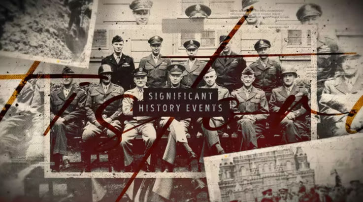 Videohive Significant History Events Slideshow / Retro Vintage Opener / Old Memories Photo Album / World War