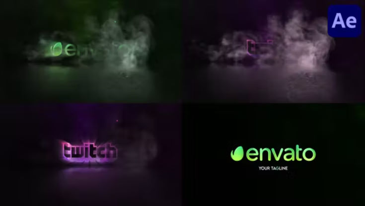 Videohive Smoke Shining Logo for After Effects