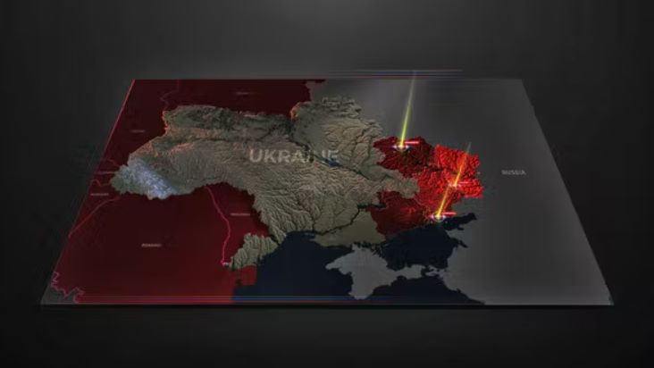Videohive Ukraine Map