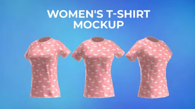 Videohive Woman T-Shirt Mockup Template Animated Mockup PRO