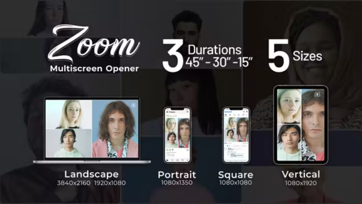 Videohive Zoom Multiscreen Opener
