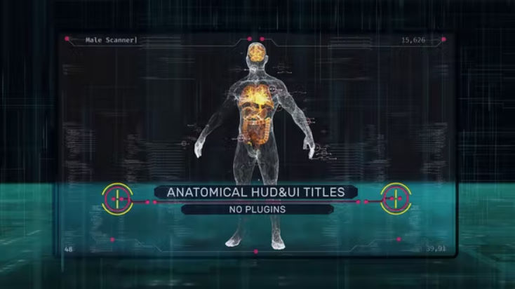 Videohive Anatomical HUD UI Titles