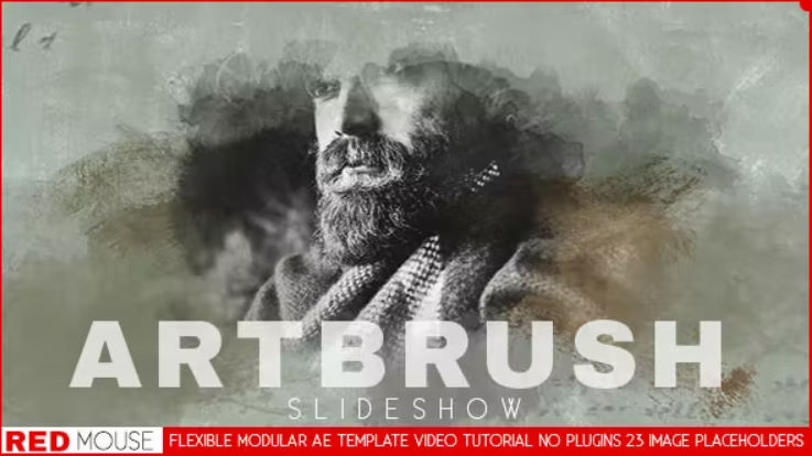Videohive Art Brush Slideshow