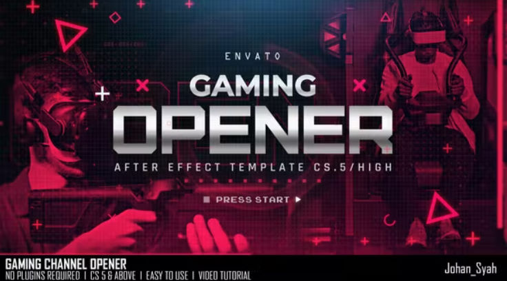 Videohive Gaming Channel Opener