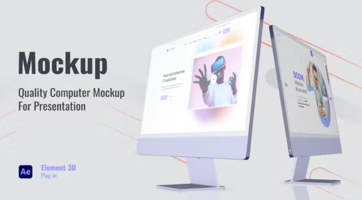 Videohive Web Promo Desktop Mockup
