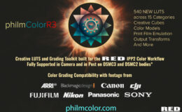 philmColor R3 - Digital Stock LUTs for RED IPP2 Color Workflow