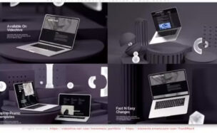 Videohive Abstract Geometry Laptop N Web Promo