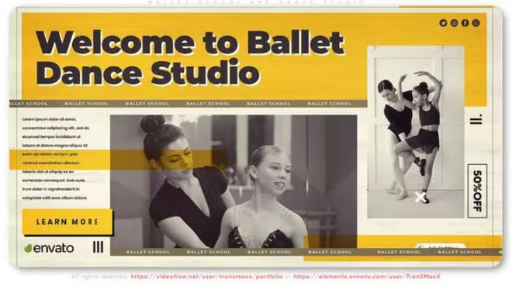 Videohive Ballet School and Dance Studio