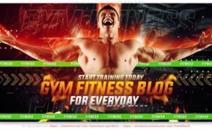 Videohive Gym Fitness Blog Opener