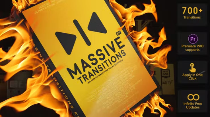 Videohive Massive Transitions Kit Big Pack of Transitions for After Effects
