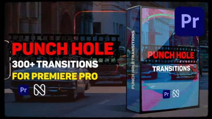 Videohive Punch Hole Transitions for Premiere Pro