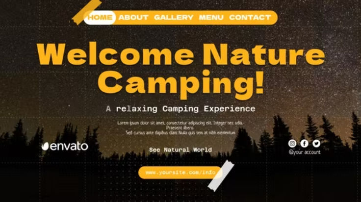 Videohive Traveling and Camping Slideshow