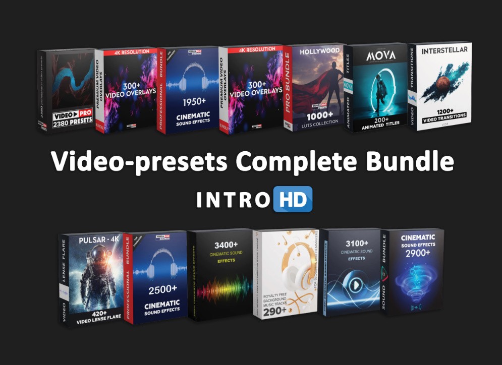 Video Presets Complete Bundle 2022 - INTRO HD