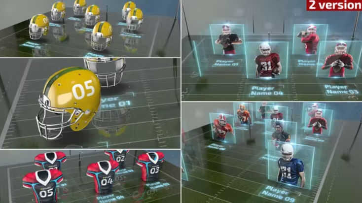 Videohive American Football Lineup