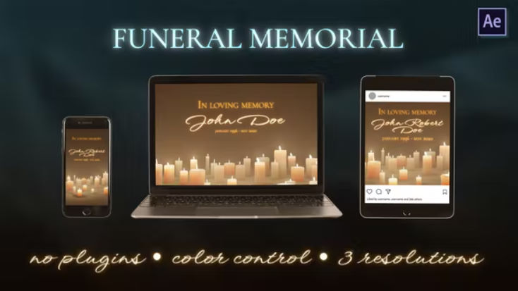 Videohive FUNERAL MEMORIAL