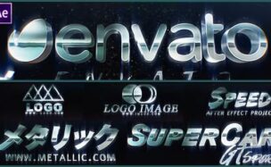 Videohive Metallic Chrome Logo Intro