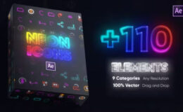 Videohive Neon Icons Essential Pack