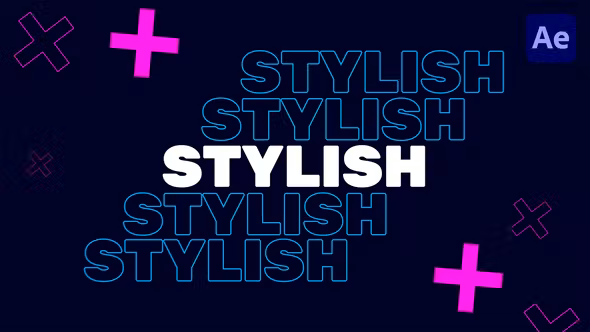 Videohive Stylish Typography Intro