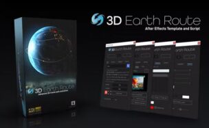 Videohive 3D Earth Route