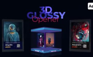 Videohive 3D NFT Glossy Opener