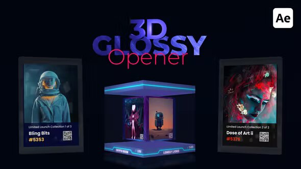 Videohive 3D NFT Glossy Opener