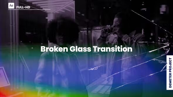 Videohive Broken Glass Transition