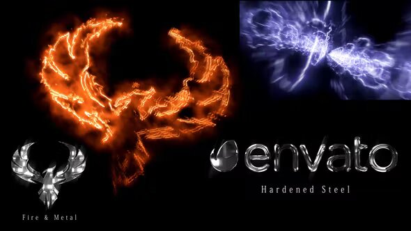 Videohive Fire And Metal Logo