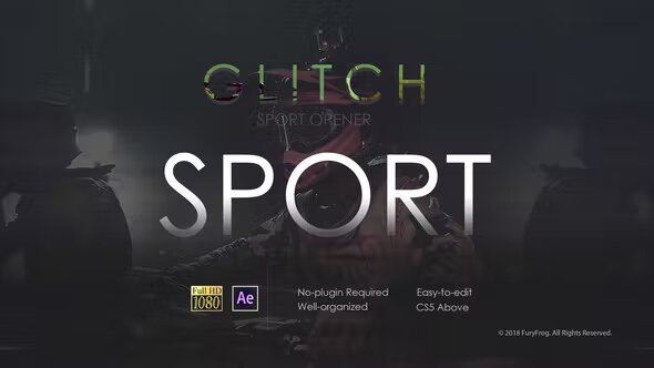 Videohive Glitch Sport Opener
