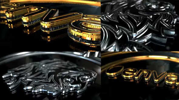 Videohive Gold And Silver Glossy Logo