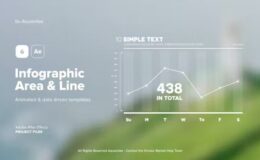 Videohive Infographic Area & Line Graphs