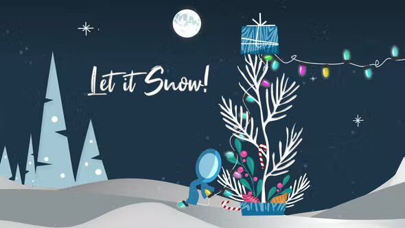 Videohive Inkman Christmas Greeting – Let it Snow!