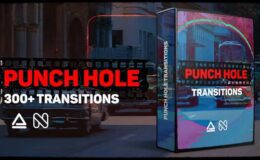 Videohive Punch Hole Transitions Library