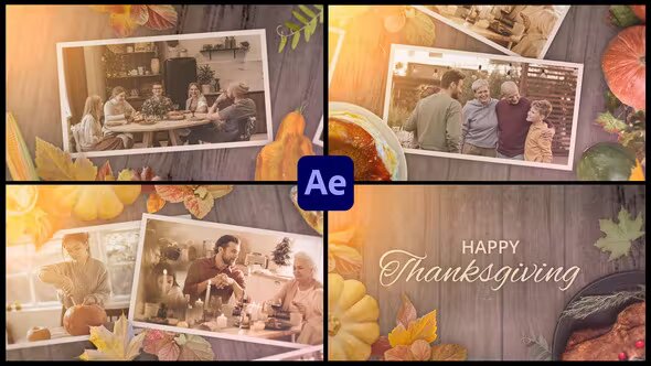 Videohive Thanksgiving Day Slideshow Opener for After Effects