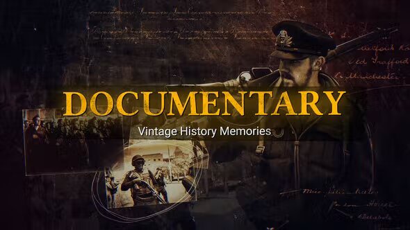 Videohive Documentary Historical Vintage Slideshow