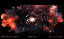 Videohive Fire Logo Impact