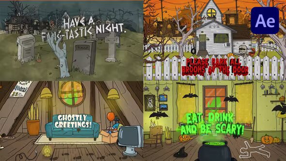 Videohive Halloween Titles