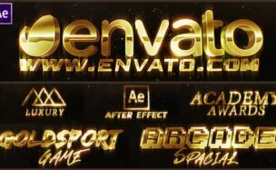 Videohive Luxury Gold Text Logo Intro