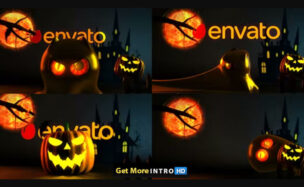 Videohive Scary Halloween Ghost Logo Reveal Bundle