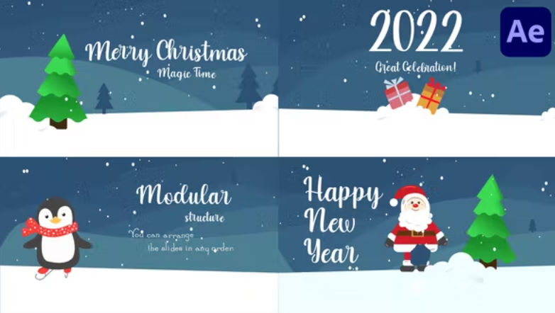 Videohive Christmas Greetings Scenes | After Effects