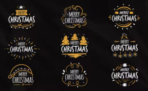 Videohive Christmas Titles Pack 9 in 1