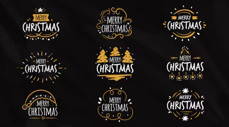 Videohive Christmas Titles Pack 9 in 1